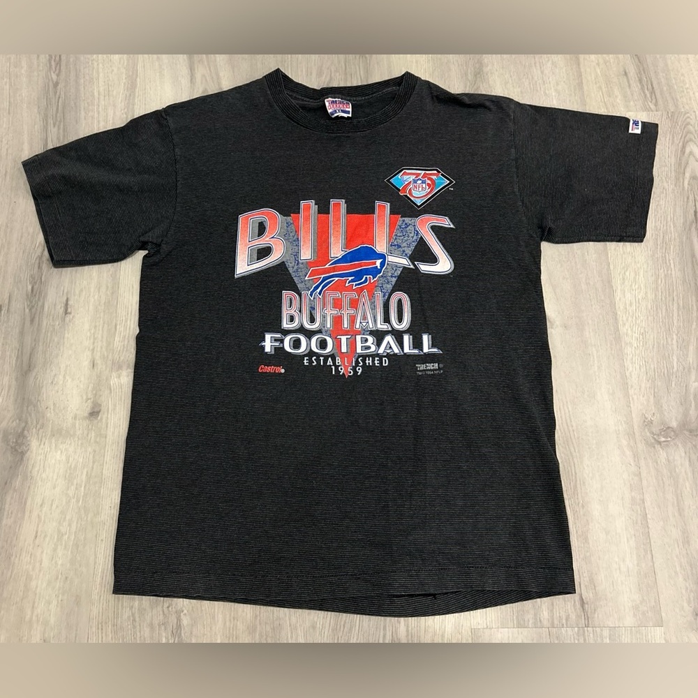 Vintage 1994 Buffalo Bills Trench Shirt, Made in USA